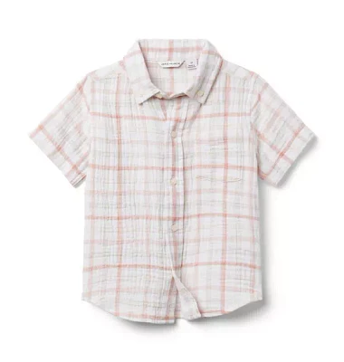 Plaid Gauze Shirt