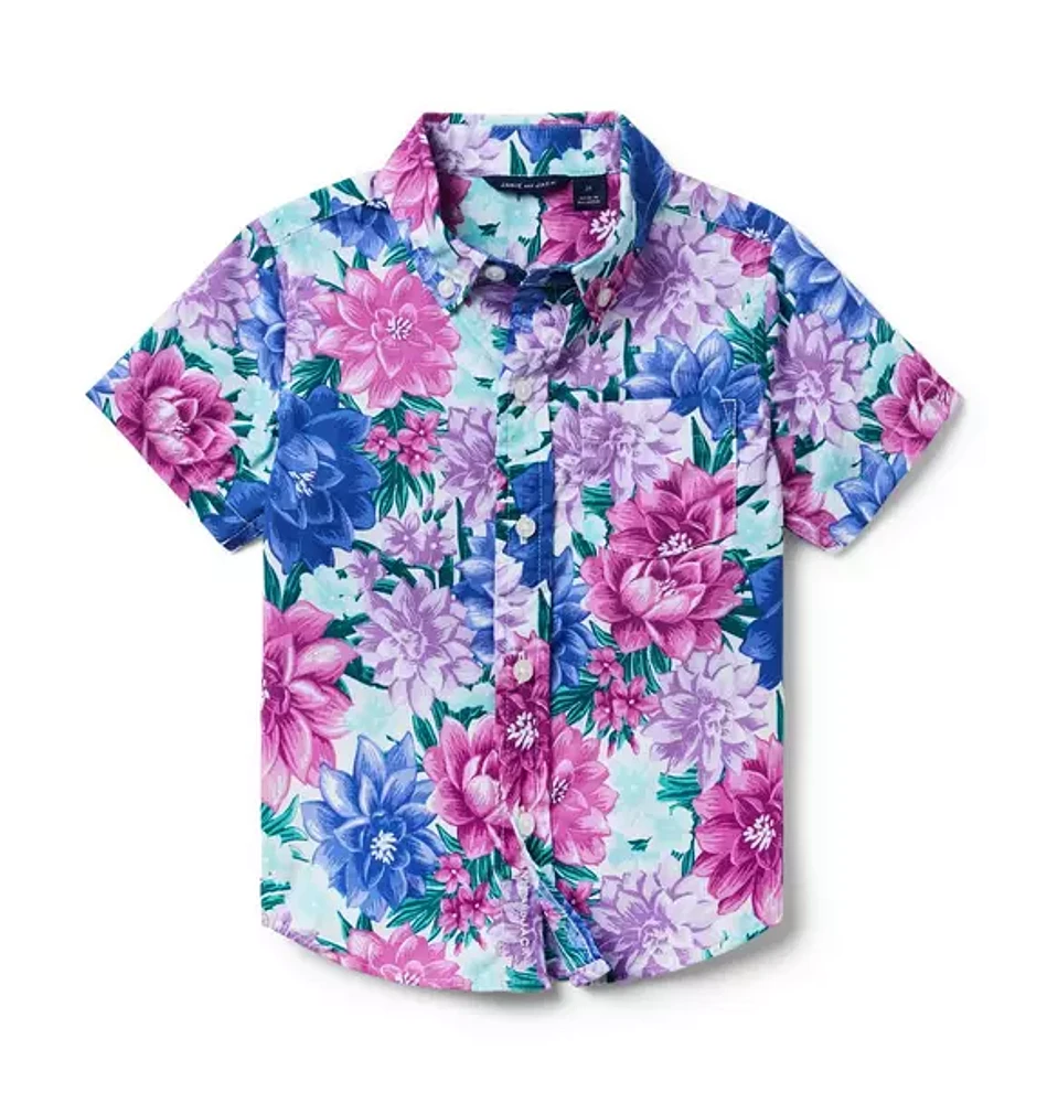 Floral Poplin Shirt