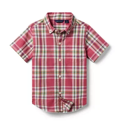 Plaid Poplin Shirt