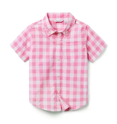 Gingham Poplin Shirt