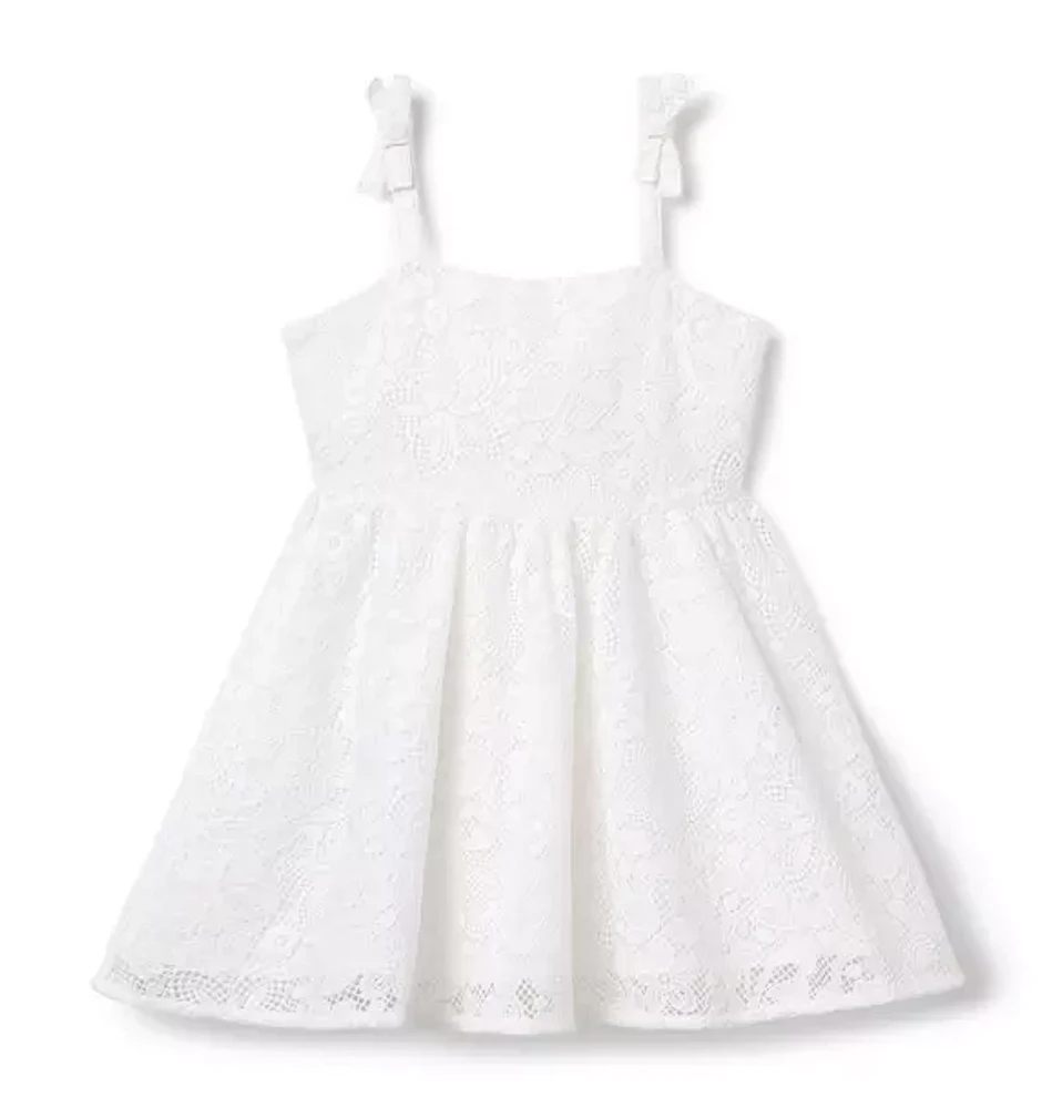 Lace Bow Strap Dress