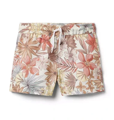 Recycled Floral Swim Trunk