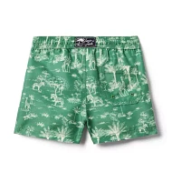 Recycled Tropical Toile Swim Trunk