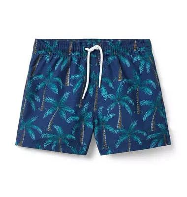 Recycled Palm Swim Trunk