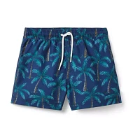 Recycled Palm Swim Trunk