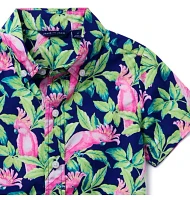 Tropical Bird Poplin Shirt