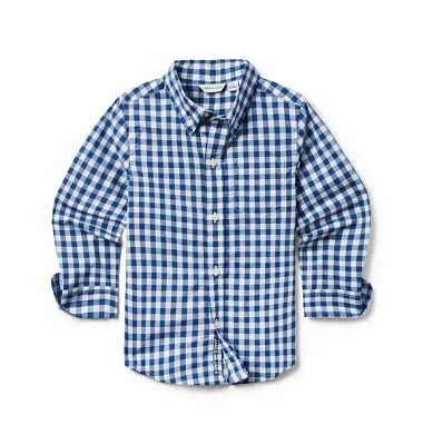 Gingham Poplin Shirt