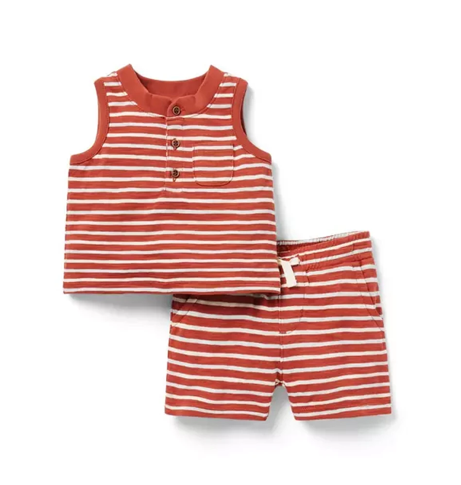 Baby Striped Matching Set