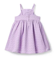 Rosette Plisse Dress