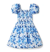 The Grace Smocked Puff Sleeve Dress