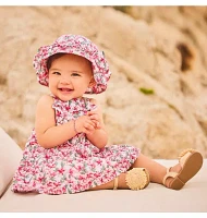 Baby Floral Crochet Trim Dress