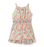 Ditsy Floral Ruffle Hem Romper