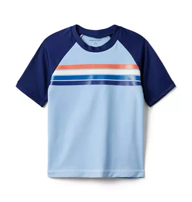 Recycled Stripe Rash Guard