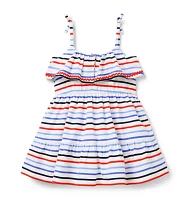 Striped Ruffle Dress