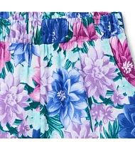 Floral Ruffle Hem Short