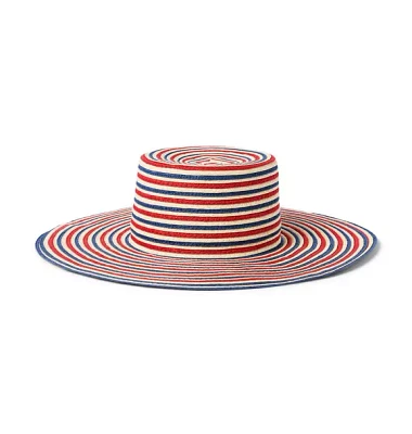 Striped Straw Sun Hat