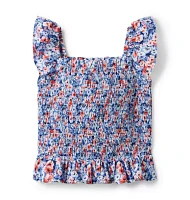 Floral Smocked Top