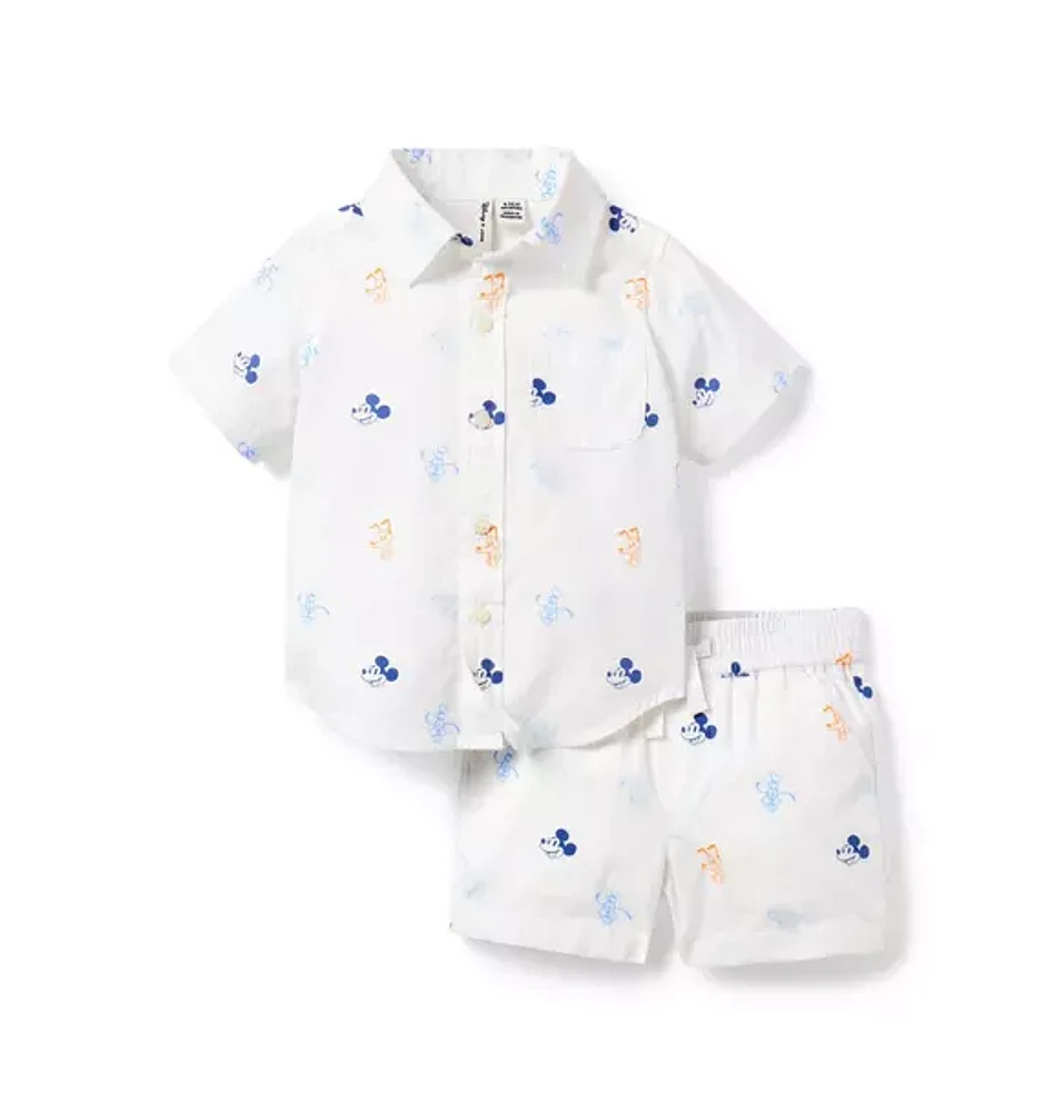 Disney Mickey Mouse Cabana Matching Baby Set