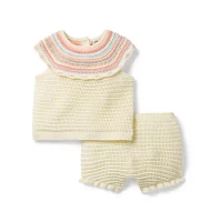 Baby Crochet Collar Set