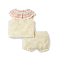 Baby Crochet Collar Set