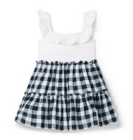 Gingham Ruffle Dress