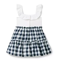 Gingham Ruffle Dress