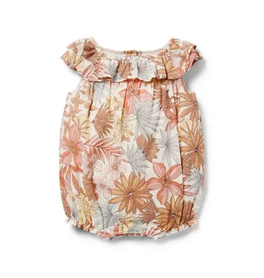 Baby Floral Ruffle Romper