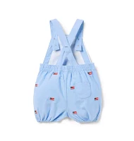 Baby Embroidered Flag Overall