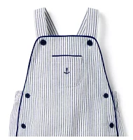 Baby Striped Linen-Cotton Overall