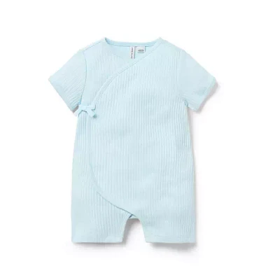 Baby Ribbed Wrap Romper