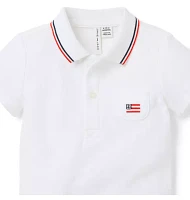 Baby Flag Icon Polo Bodysuit