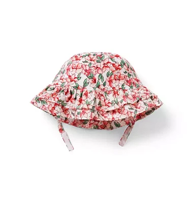 Baby Floral Ruffle Sun Hat