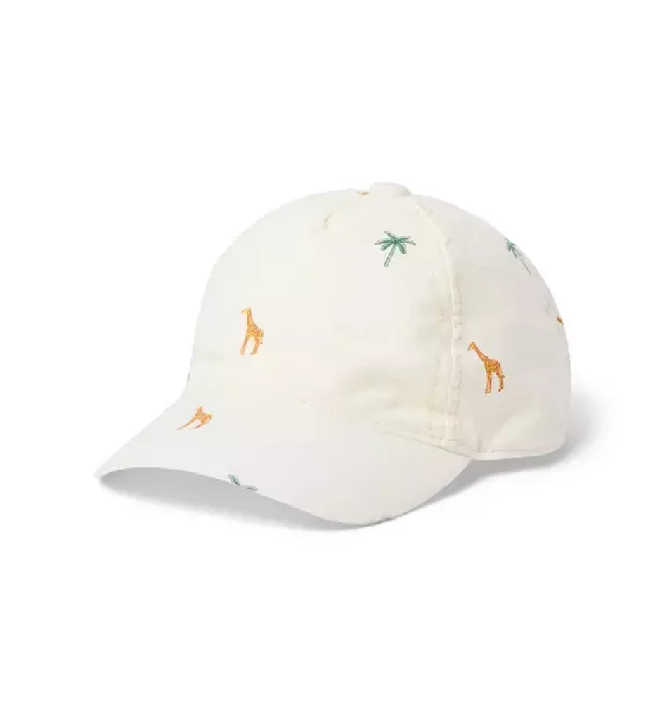 Baby Giraffe Linen-Cotton Cap