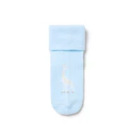 Baby Stripe And Giraffe Sock 2-Pack