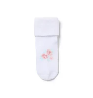 Baby Stripe And Flower Sock 2-Pack