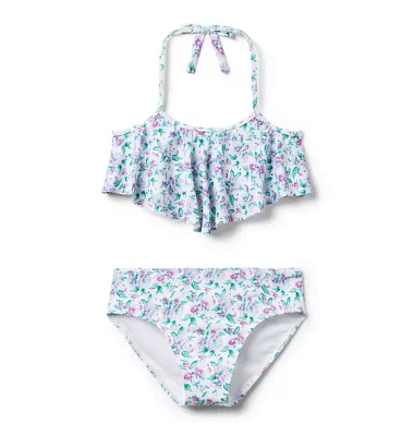 Recycled Floral Halter 2-Piece Swimsuit