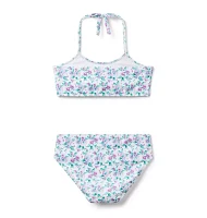 Recycled Floral Halter 2-Piece Swimsuit