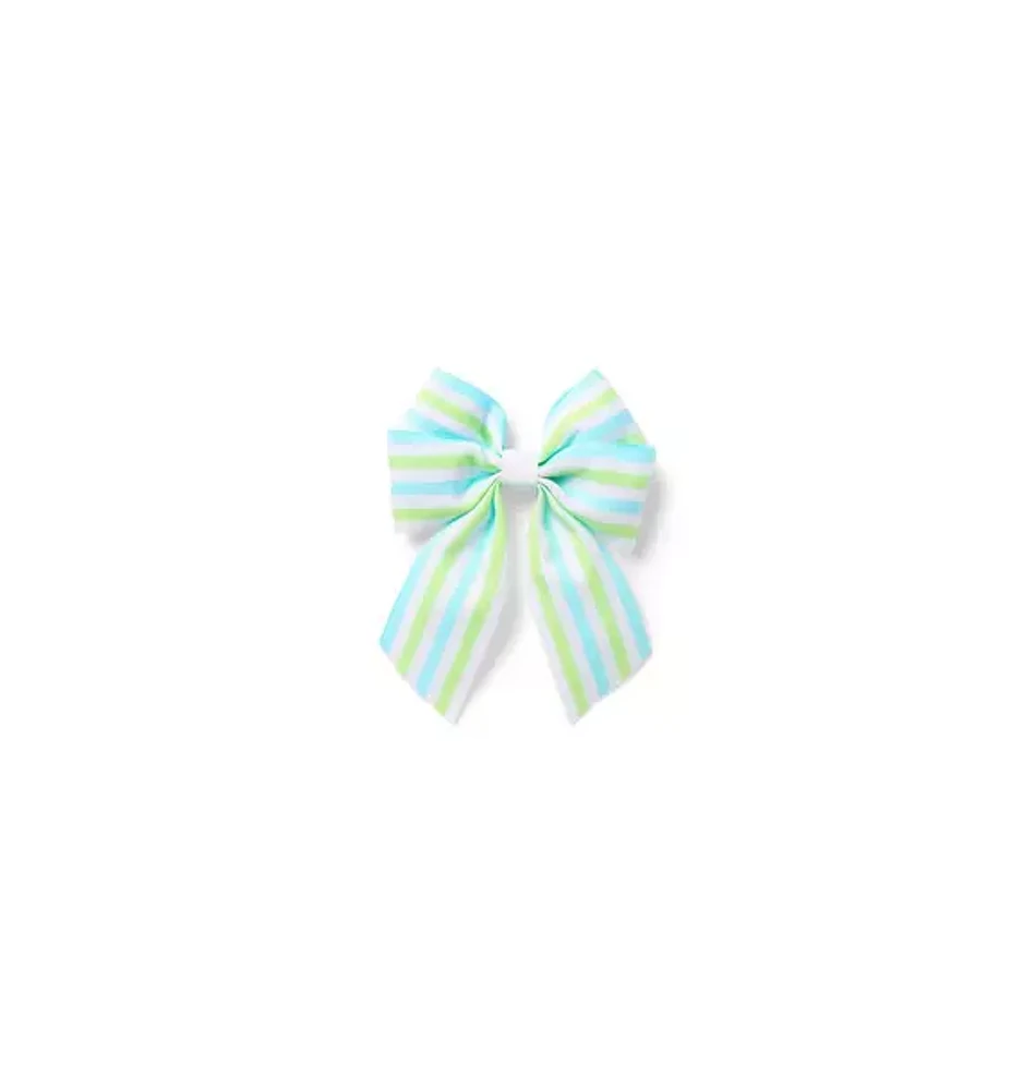 Gray Malin Striped Bow Barrette