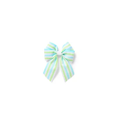 Gray Malin Striped Bow Barrette