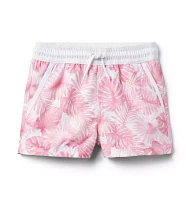 Gray Malin Recycled Palm Swim Trunk