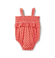 Baby Recycled Floral Smocked Swimsuit