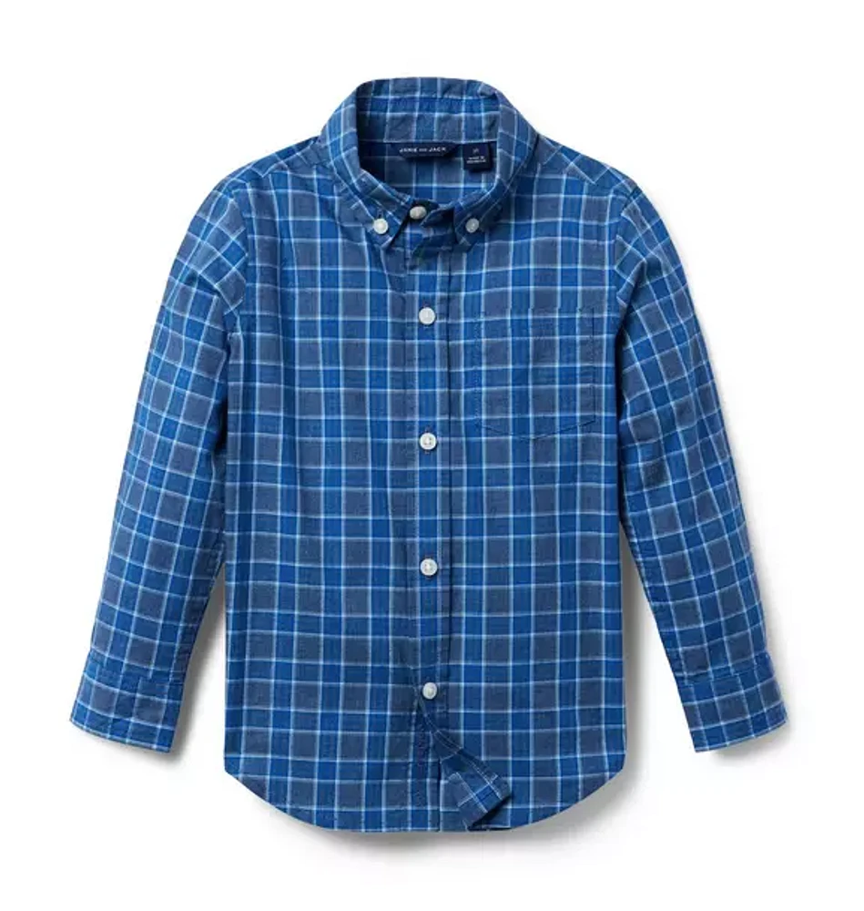 Plaid Poplin Shirt