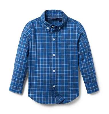 Plaid Poplin Shirt