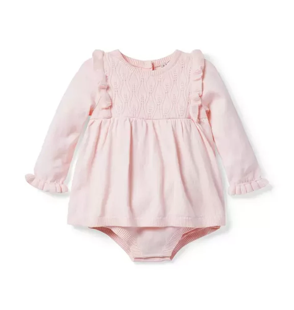 Baby Pointelle Ruffle Romper