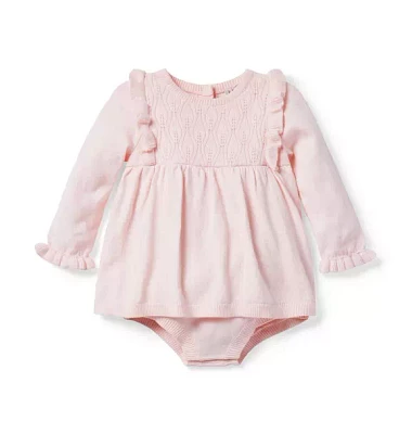 Baby Pointelle Ruffle Romper