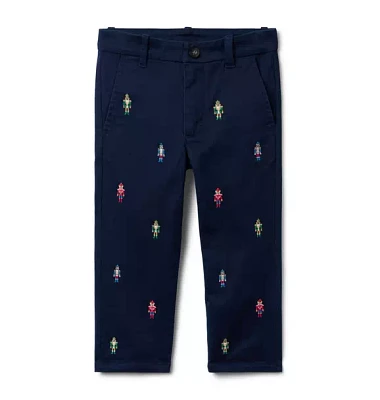 The Embroidered Nutcracker Dog Pant