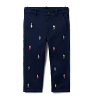 The Embroidered Nutcracker Dog Pant