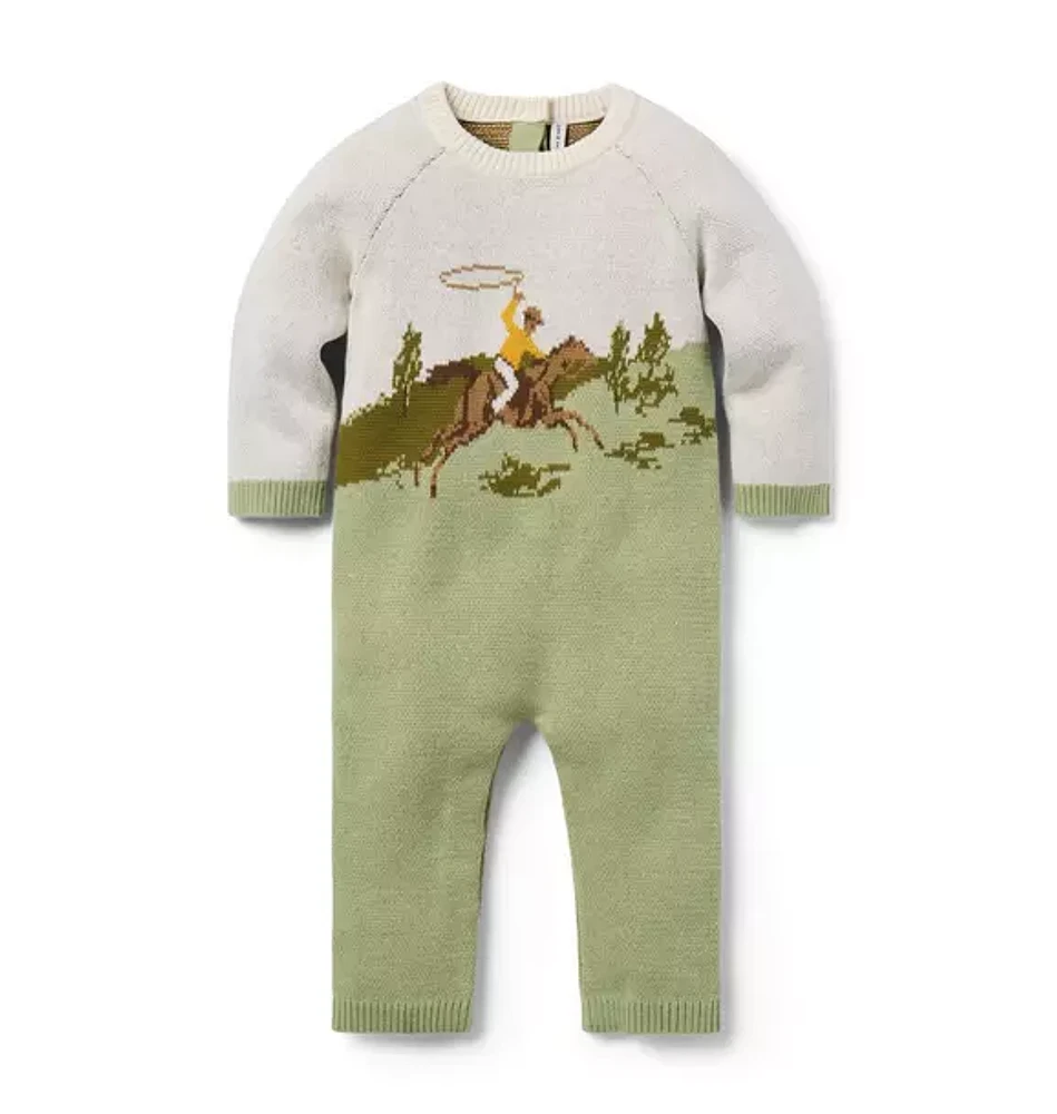 Baby Cowboy Sweater One-Piece