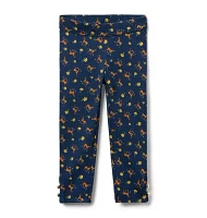 Horse Button Cuff Ponte Pant