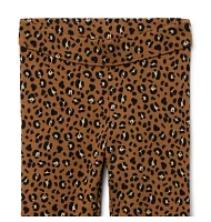 Leopard Button Cuff Ponte Pant